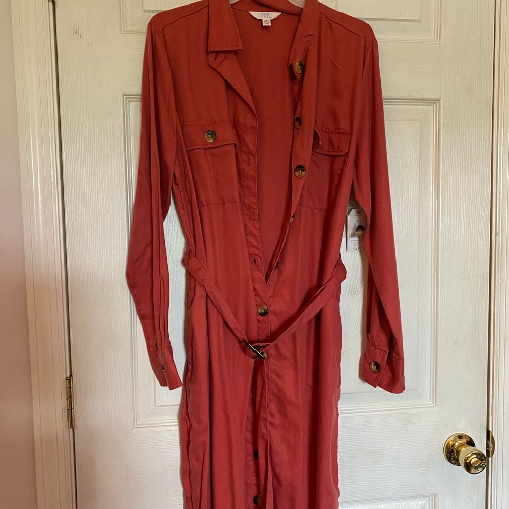 Time and tru button down dress